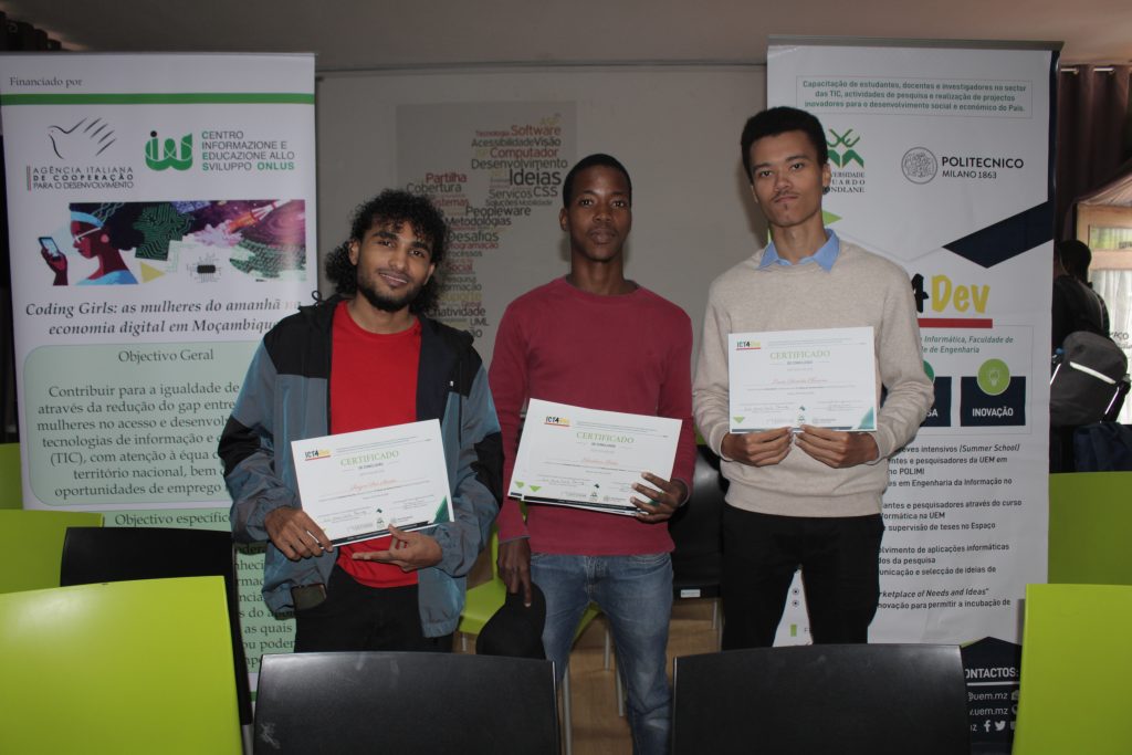 PROJECTOS ICT4DEV E CODING GIRLS DA UEM CERTIFICAM ESTUDANTES EM MATÉRIAS DE TIC