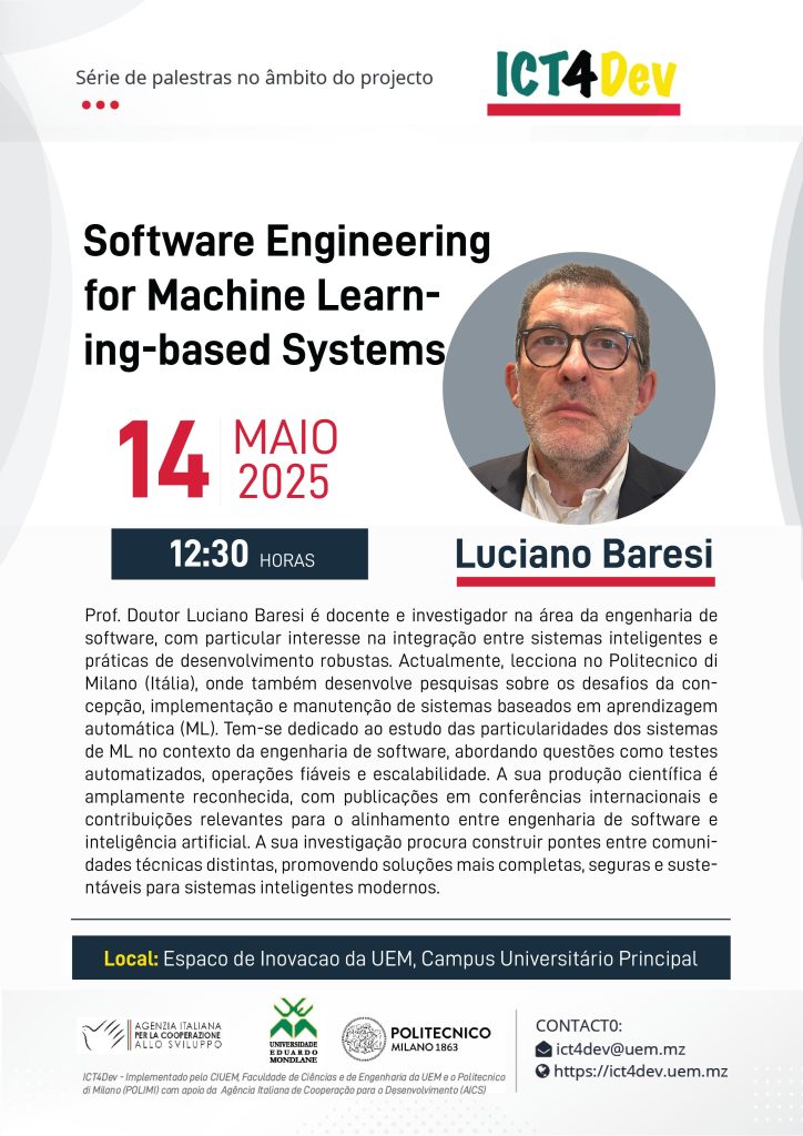 UEM PROMOVE SÉRIE DE PALESTRAS NO ÂMBITO DO PROJETO ICT4DEV